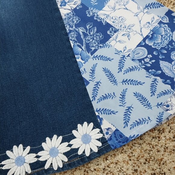 3041 Size 22PW Diane Gilman Upcycled Bell-Bottoms - Picture 2 of 5